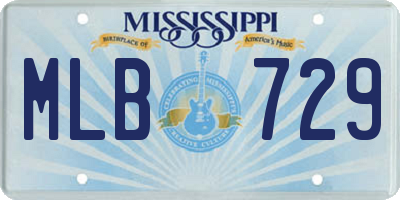 MS license plate MLB729