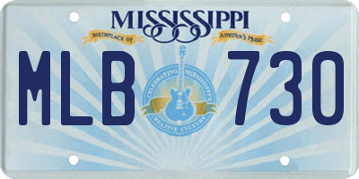 MS license plate MLB730