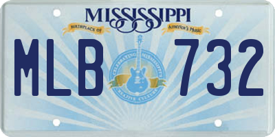 MS license plate MLB732