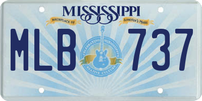 MS license plate MLB737