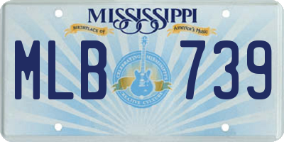 MS license plate MLB739