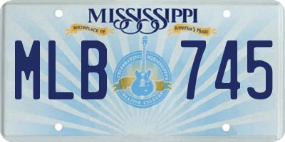 MS license plate MLB745