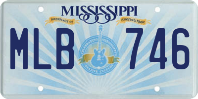 MS license plate MLB746