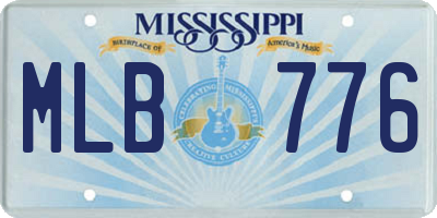 MS license plate MLB776