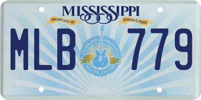 MS license plate MLB779