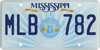 MS license plate MLB782