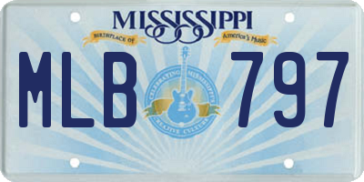 MS license plate MLB797