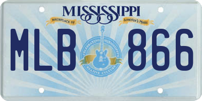 MS license plate MLB866