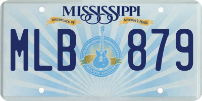 MS license plate MLB879