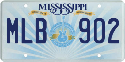 MS license plate MLB902