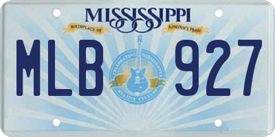 MS license plate MLB927