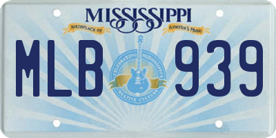 MS license plate MLB939