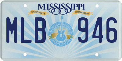 MS license plate MLB946