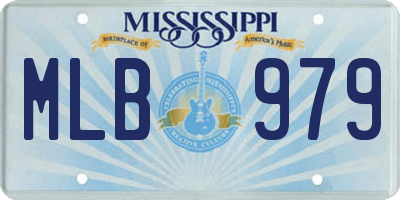 MS license plate MLB979