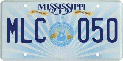 MS license plate MLC050