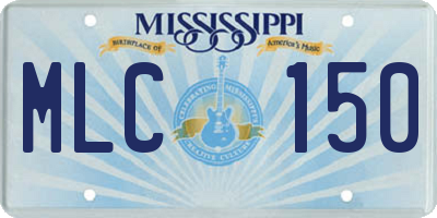 MS license plate MLC150