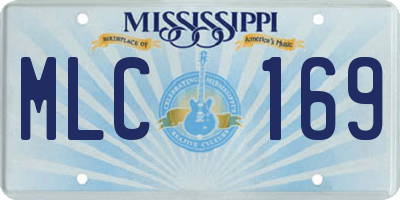 MS license plate MLC169