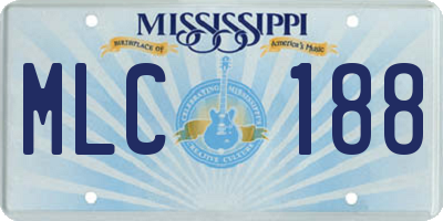 MS license plate MLC188