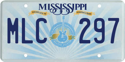 MS license plate MLC297