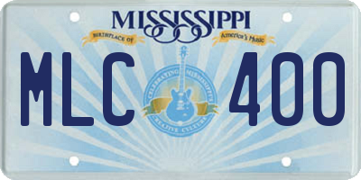MS license plate MLC400