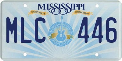 MS license plate MLC446