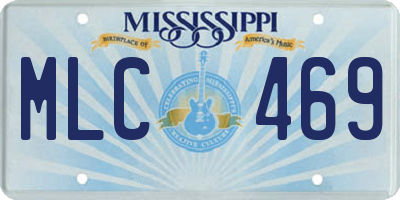 MS license plate MLC469