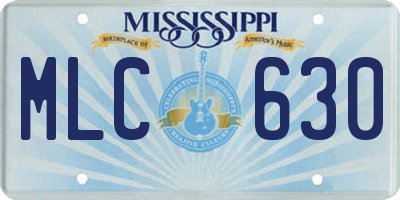 MS license plate MLC630