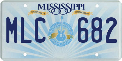 MS license plate MLC682