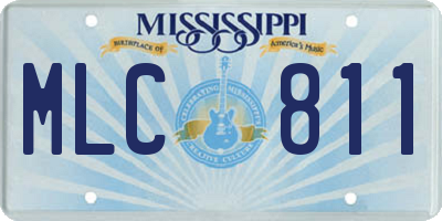 MS license plate MLC811