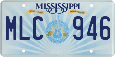 MS license plate MLC946