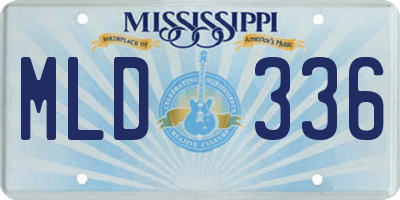 MS license plate MLD336