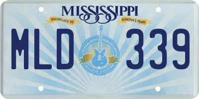 MS license plate MLD339