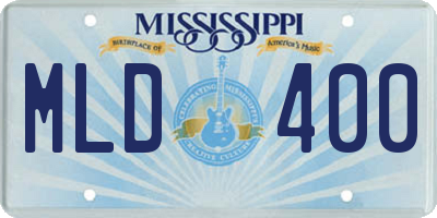 MS license plate MLD400