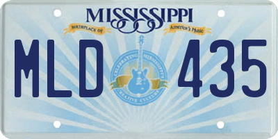 MS license plate MLD435