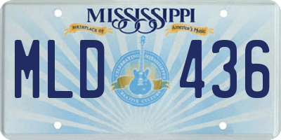 MS license plate MLD436