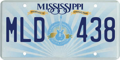 MS license plate MLD438
