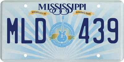 MS license plate MLD439