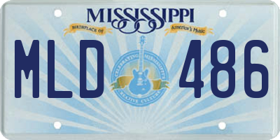 MS license plate MLD486
