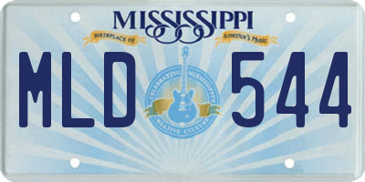 MS license plate MLD544