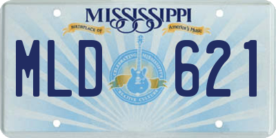 MS license plate MLD621