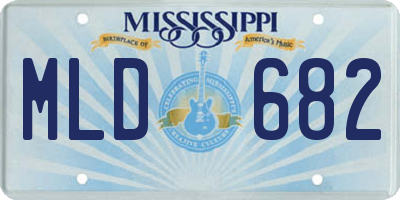 MS license plate MLD682