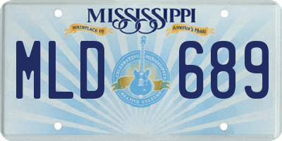 MS license plate MLD689