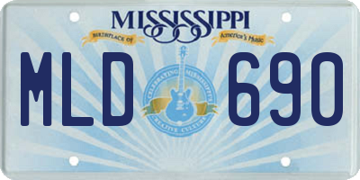 MS license plate MLD690