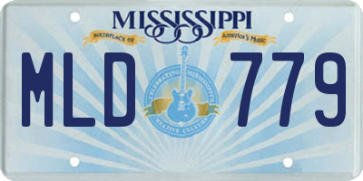 MS license plate MLD779