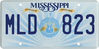 MS license plate MLD823