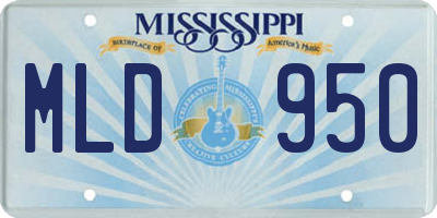 MS license plate MLD950