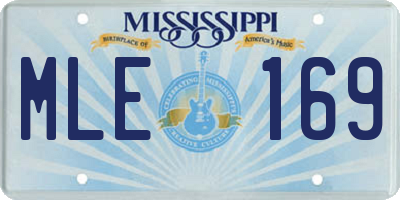 MS license plate MLE169