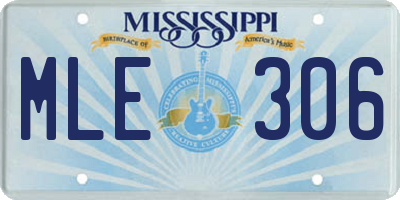 MS license plate MLE306