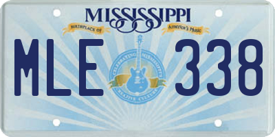 MS license plate MLE338