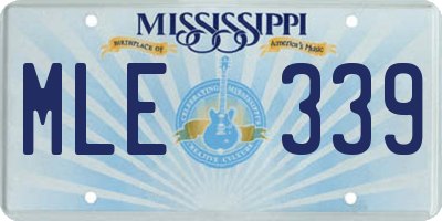 MS license plate MLE339